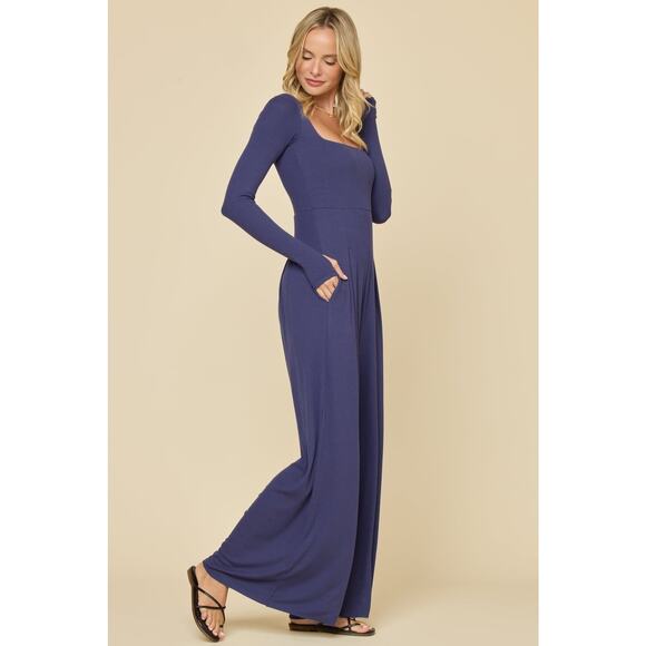 Popflex Go With the Flow Wide Leg Jumpsuit Women's size Med Xtra Tall - Picture 4 of 4